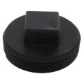 Product Image of 3" Square Head Polypro Cleanout Plug (Black)