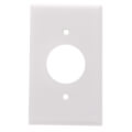 Product Image of 1-Gang Electrical Wall Plate, 1.406 Inch Hole, Device Mount (White)