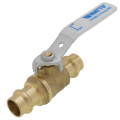 Product Image of LFFBV-Press-M2, 1/2" 2-Piece Full Port Brass Ball Valve w/ Integral Press End Connection, Lead Free