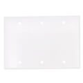 Product Image of 3-Gang No Device Blank Wall Plate, Box Mount (White)