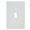 Product Image of 1-Gang Wall Plate, Oversized, Thermoset Plastic, Toggle Switch (White)