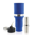 Product Image of Rhino-Hide Single Pole Female Connector (Contact, Insulator, & Dust Cap), Crimped, 777 MCM Cable, 1000V 1135A Max (Blue)