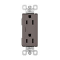 Product Image of Radiant Tamper-Resistant Duplex Receptacle, NEMA 5-15R - Brown (15A, 125V)
