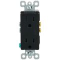 Product Image of Radiant Tamper-Resistant Duplex Receptacle, NEMA 5-15R - Black (15A, 125V)