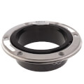 Product Image of Flush to Floor Open Closet Flange w/ Stainless Steel Ring (4" Hub)