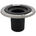 Product Image of ABS Open Closet Flange w/ Stainless Steel Swivel Ring & 4" Tailpiece (3" Inside)