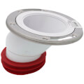 Product Image of 4" Inside Push Tite Offset Closet Flange w/ Stainless Steel Ring, Full Flush 1-1/2" Offset