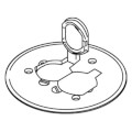 Product Image of Brass Cover Plate for Ratchet-Pro Round Floor Boxes
