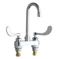 Product Image of 2.2 GPM 4" Deck-Mounted Manual 2 Handle Gooseneck Kitchen Faucet