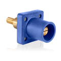 Product Image of 1 Pole Cam-Type Male Panel Receptacle, Taper Nose, 3/4" Extended Shoulder, #2-4/0 (Blue)
