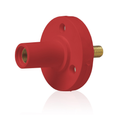 Product Image of 15 Series Cam-Type Female Panel Mount Receptacle, 0.5" Threaded Stud Termination, 90-Degree, #8, #2 AWG, 150A Max, Type 3R When Mated (Red)