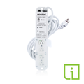 Product Image of 20A Medical Grade Power Strip w/ Load Monitoring Inform , 4-outlet, 15" Cord