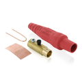 Product Image of 16 Series Taper Nose Cam-Type Female Plug, Contact & Insulator, Detachable, 2/0, 4/0 AWG, 400A Max, Type 3R When Mated (Red)