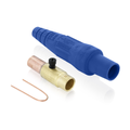 Product Image of 16 Series Taper Nose Cam-Type Female Plug, Contact & Insulator, Detachable, Crimp Tube Termination, 3/0 4/0 AWG, 400A Max, Type 3R When Mated (Blue)