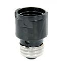 Product Image of Medium-medium Base, One-Piece, Adapters And Extensions, Incandescent, Phenolic Lampholder, 1-3/16", To Be Used In Phenolic Sockets Only (Black)