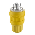 Product Image of 20A, 120/208V 3-Phase Y, Non-NEMA, 4P, 4W, Locking Plug, Non-Grounding, Wetguard (Yellow)