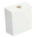 Product Image of Type 625a2 Surface Mount Jack, 6P6C, Screw Terminal (White)