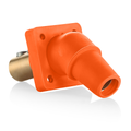 Product Image of 16 Series Panel Mount Receptacle, Female, 400A Max, 600V 45 Degree Angle, 2/0-4/0 Cable Range (Orange)