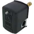 Product Image of Air Compressor Pressure Switch w/ 2 Way Release Valve, Black Cover, 1/4" NSPF, 40-100 PSI Off at 100 PSI
