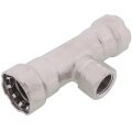 Product Image of 2" x 2" x 3/4" Press x Female MegaPress 316 Stainless Steel Tee (P x P x F)