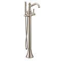 Product Image of Belfield 1 Handle Tub Filler Includes Hand Shower (Brushed Nickel), 9025BN