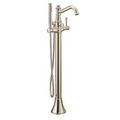 Product Image of Belfield Polished Nickel 1 Handle Tub Filler Includes Hand Shower, 9025NL