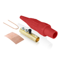 Product Image of 16 Series Plug, Female, 190A Max, 600V Double Set Screw Termination, #6-#2 Cable Range (Red)