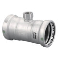 Product Image of 2-1/2" x 2-1/2" x 3/4" Press x Female MegaPress XL 316 Stainless Steel Tee (P x P x F)