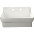 Product Image of 30" x 22" Vitreous China 2-Hole 1-Bowl Country Kitchen Sink (White)