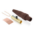 Product Image of 16 Series Taper Nose Cam-Type Female Plug, Contact & Insulator, Detachable, #2, 2/0 AWG, 300A Max, Type 3R When Mated (Brown)