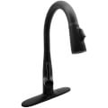 Product Image of Essa Single Handle Pull-Down Kitchen Faucet (Matte Black)