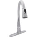 Product Image of Essa Single Handle Pull-Down Kitchen Faucet (Chrome, DST)