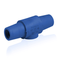 Product Image of 16 Series Taper Nose Double Female Connector, Cam-Type, Female-Female, 400A Max (Blue)