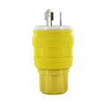 Product Image of 20A, 277V NEMA L7-20P, 2P, 3W, Locking Plug, Grounding, Wetguard (Yellow)