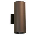 Product Image of Cylinder 15" 2 Light Wall Light (Architectural Bronze)