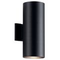 Product Image of Cylinder 15" 2 Light Wall Light (Black)