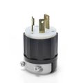 Product Image of 30A, 600V 3-Phase, NEMA L13-30P, 3P, 3W, Locking Plug, Non-Grounding (Black/White)