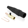 Product Image of 16 Series Taper Nose Cam-Type Male Plug, Contact & Insulator, Detachable, Crimp Tube Termination, 3/0 4/0 AWG, 400A Max, Type 3R When Mated (Black)