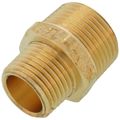 Product Image of 3/4" x 1/2" MIP Brass Reducing Barstock Hex Nipple (Lead Free)