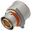 Product Image of 1" x 1-1/2" PEX Press Coupling w/ Attached Sleeve (Zero Lead Bronze)
