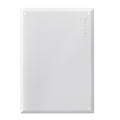 Product Image of 21" Structured Media Flush Mount Cover, Metal (White)
