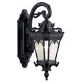 Product Image of Tournai 18" 1 Light Outdoor Wall Light w/ Clear Seeded Glass (Textured (Black)