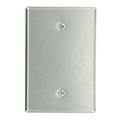 Product Image of 1-Gang Blank Device Wallplate, Oversized, Non-magnetic Stainless Steel