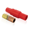 Product Image of Taper Nose In-line Latching Female Connector, 23 Series Single Pole Cam-type Contact & Insulator, Crimped, 500-750MCM, 690A Max (Red)