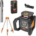 Product Image of Green Rotary Self-Leveling Laser Level with Plumb Spot and Tripod