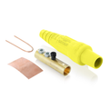 Product Image of 16 Series Taper Nose Cam-Type Female Plug, Contact & Insulator, Detachable, #2, 2/0 AWG, 300A Max, Type 3R When Mated (Yellow)