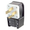 Product Image of Industrial Grade Straight Blade Angle Plug, 50A, 3P, NEMA 14-50P - Black (125/250V)