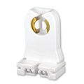 Product Image of Medium Base, Bi-pin, Standard Fluorescent Lampholder, Tall Profile, Slide-on, Turn-type, Quick-connect 18awg Solid Or Str Tinned (White)