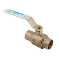 Product Image of 2-1/2" LFFBVS-4 2-Piece Full Port Solder Brass Ball Valve, Chrome Plated Brass Ball (Lead Free)