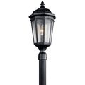 Product Image of Courtyard 23.75" 1 Light Exterior Post Light w/ Clear Seeded Glass (Textured (Black)